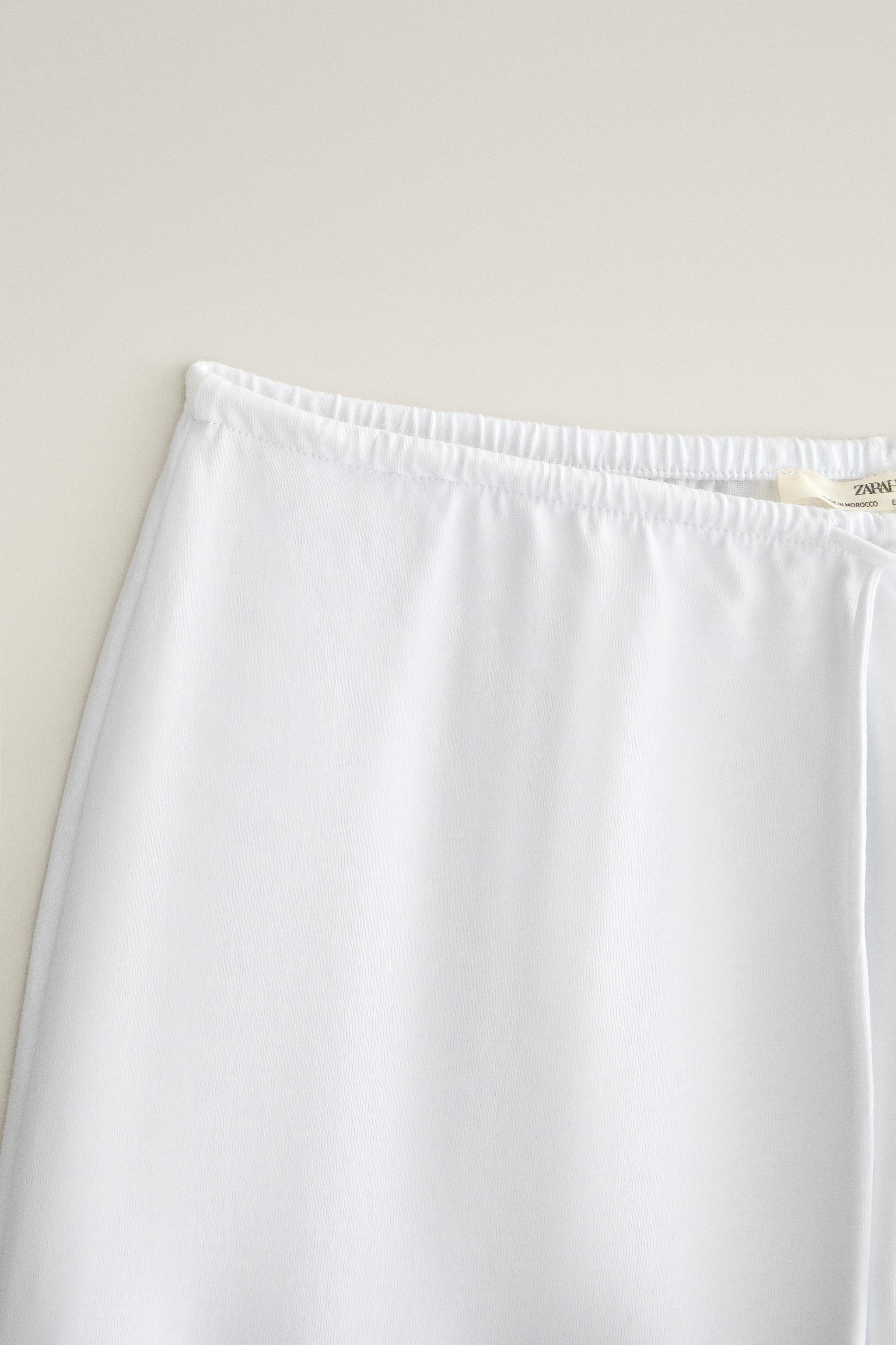 WIDE-LEG COTTON TROUSERS