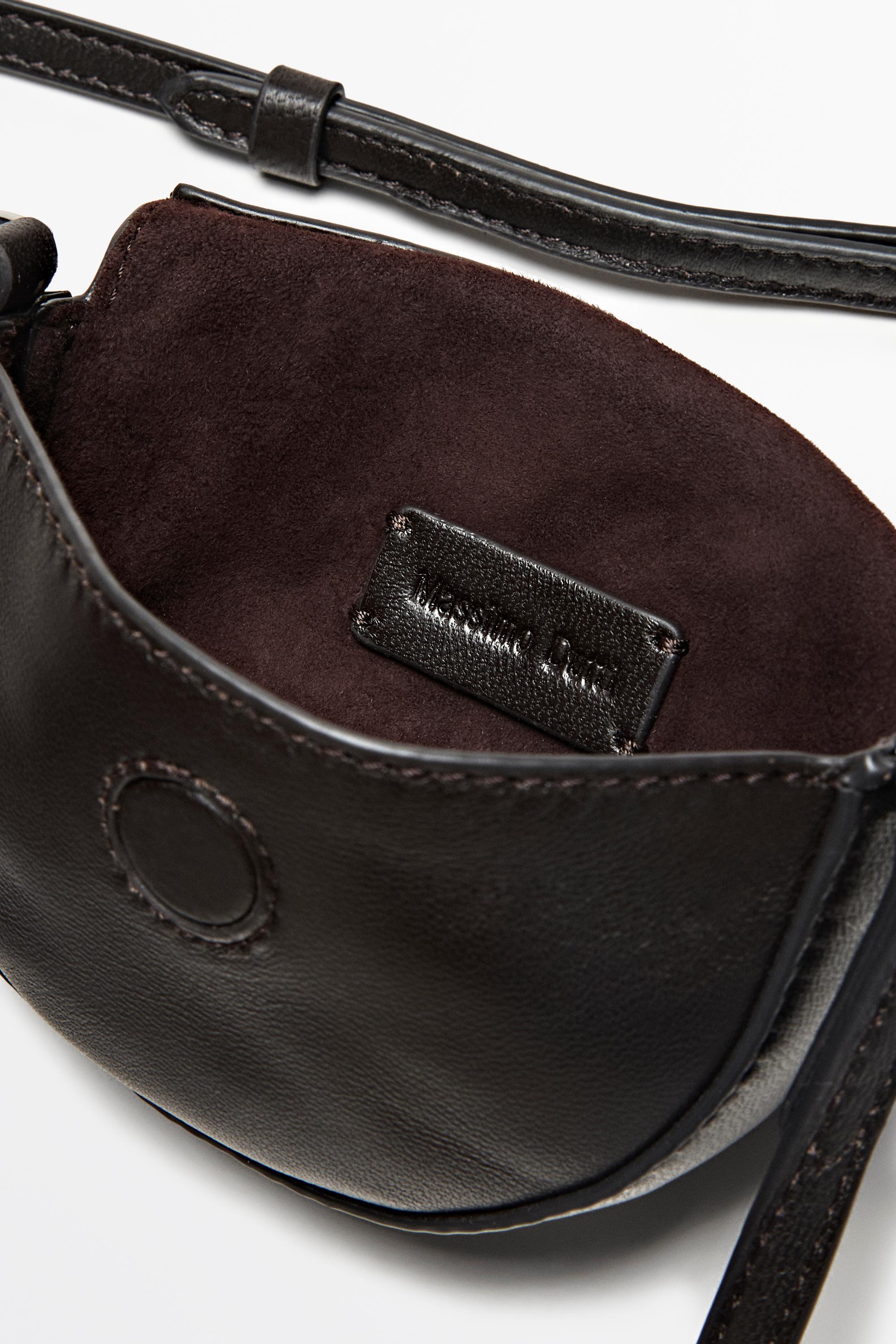 Nappa leather mini crossbody bag