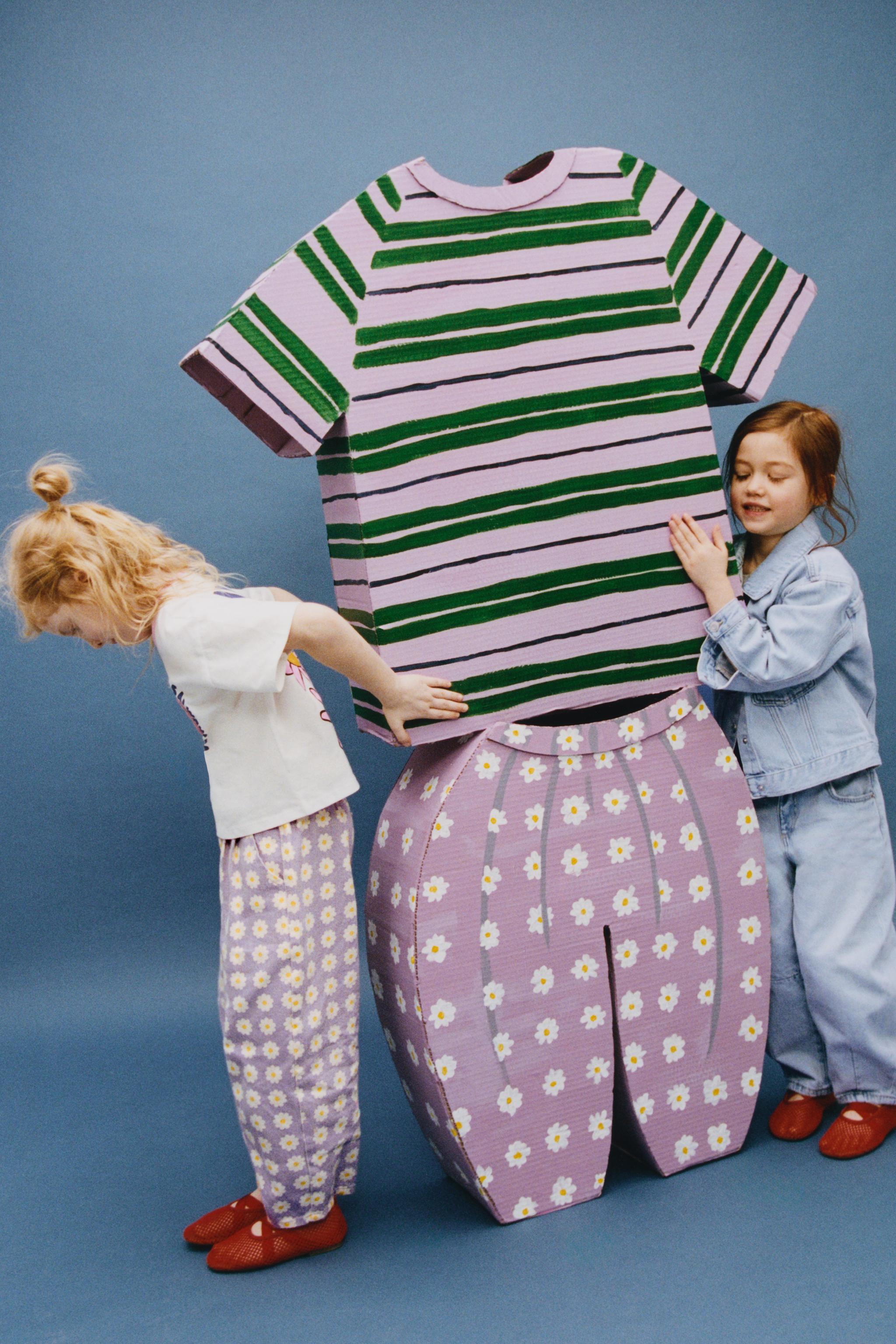 TWILL BALLOON FLORAL PANTS