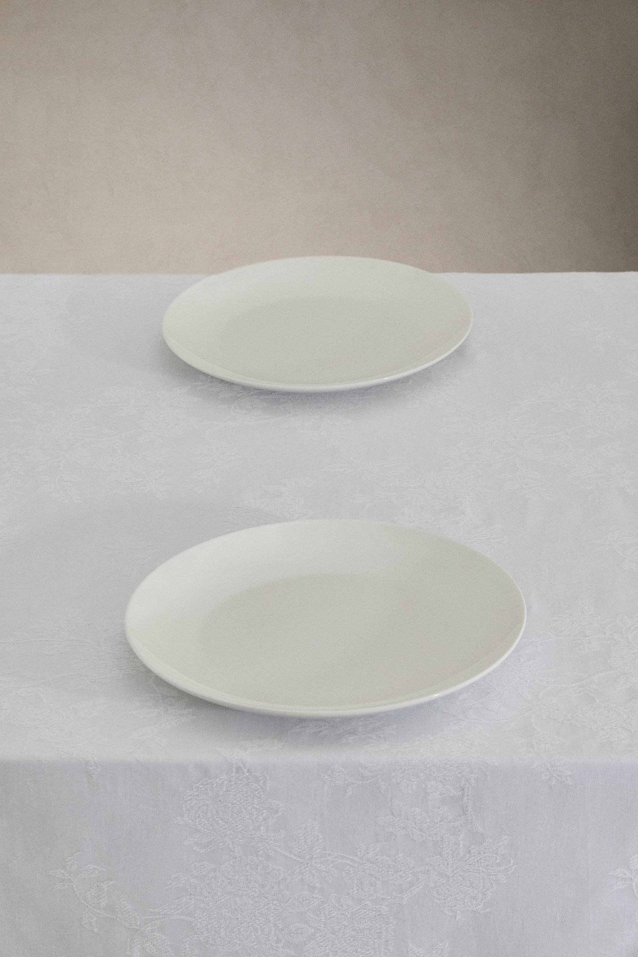COTTON JACQUARD TABLECLOTH — White