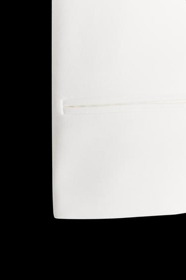 Zara ZW COLLECTION CROPPED JACKET - Ecru