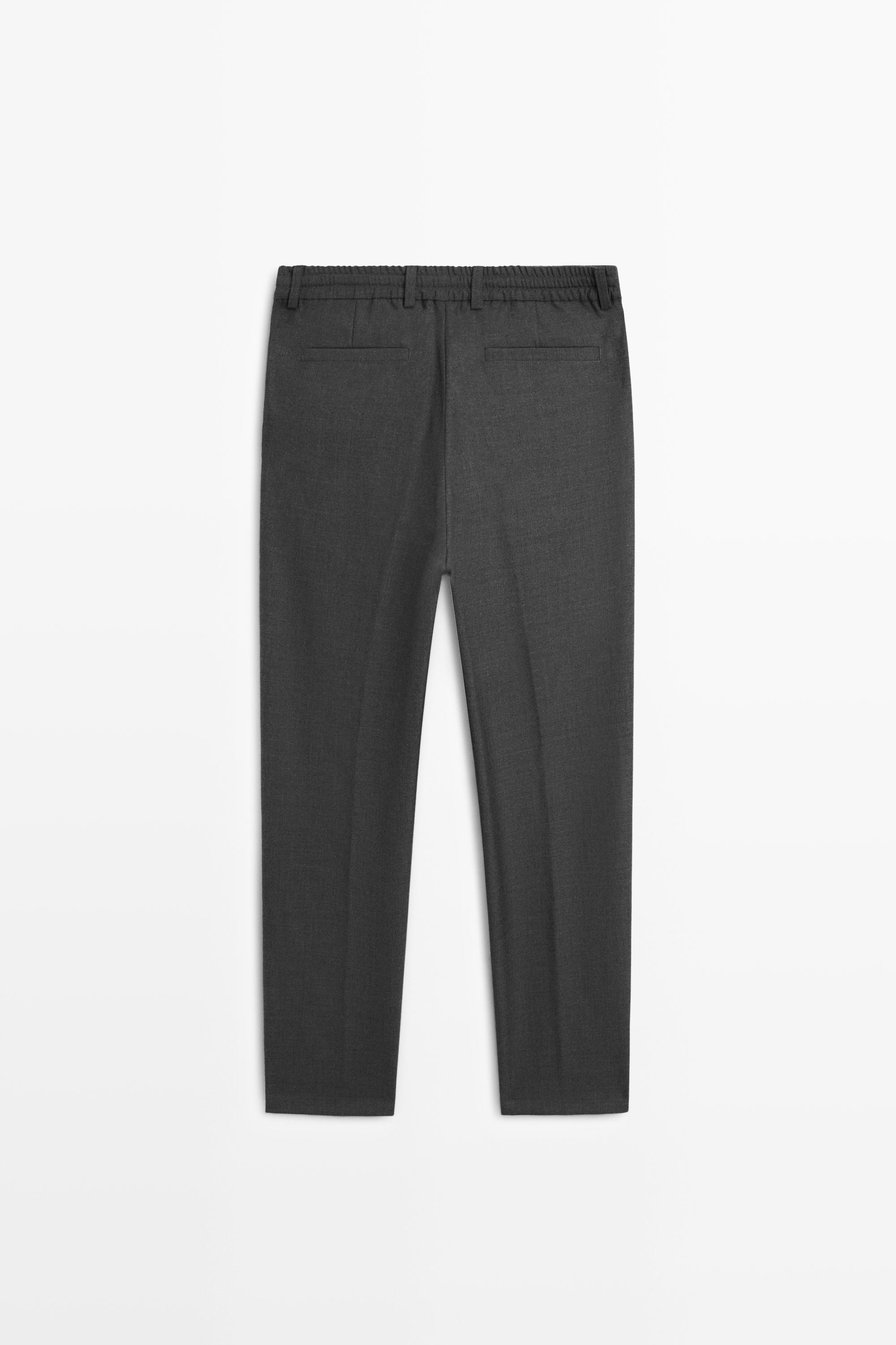 100% Cool Wool Pants - Gray | ZARA United States