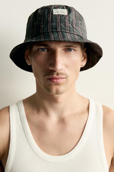 SOMBRERO BUCKET CUADROS - varios de Zara - Imagen 0
