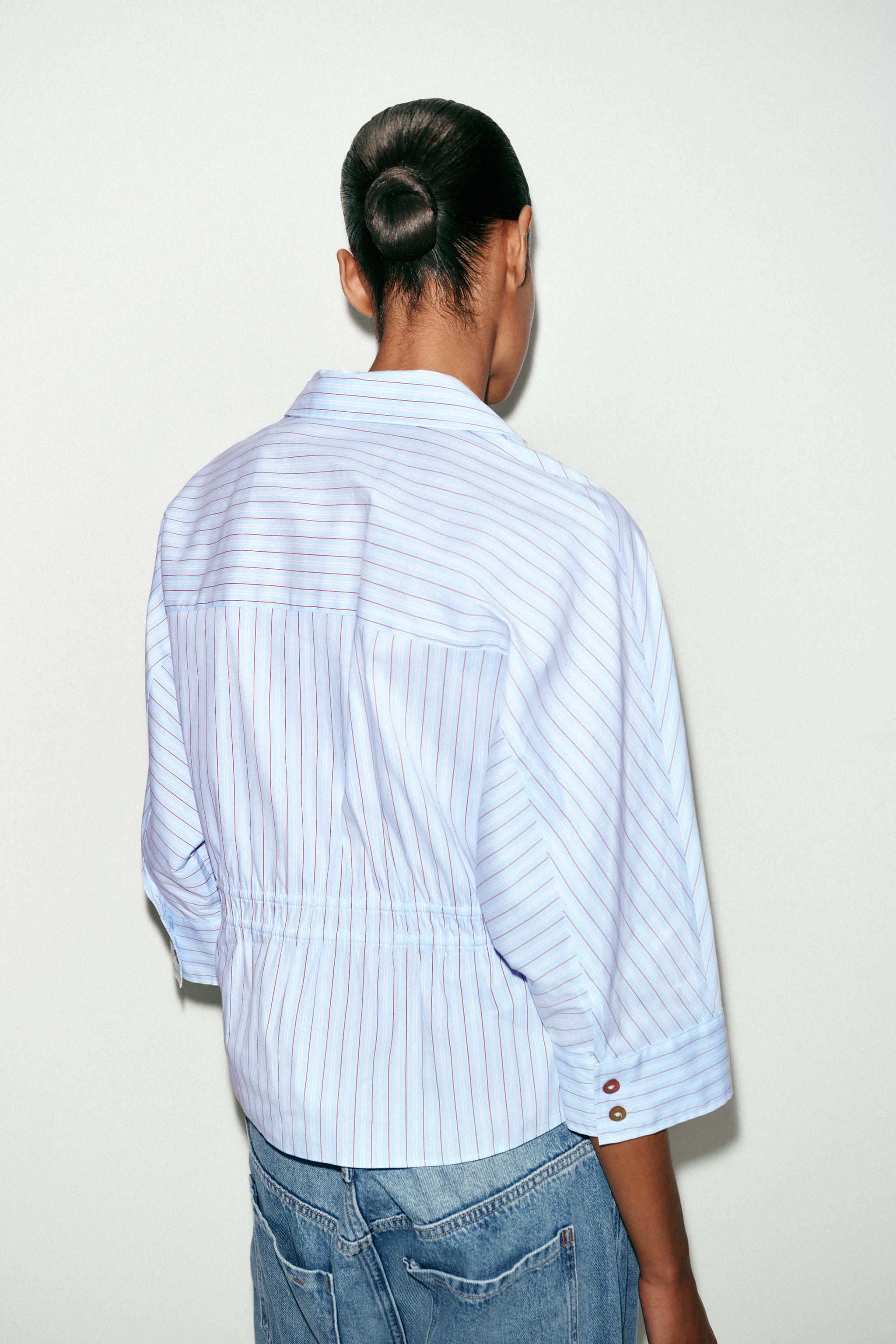 BOW STRIPED SHIRT