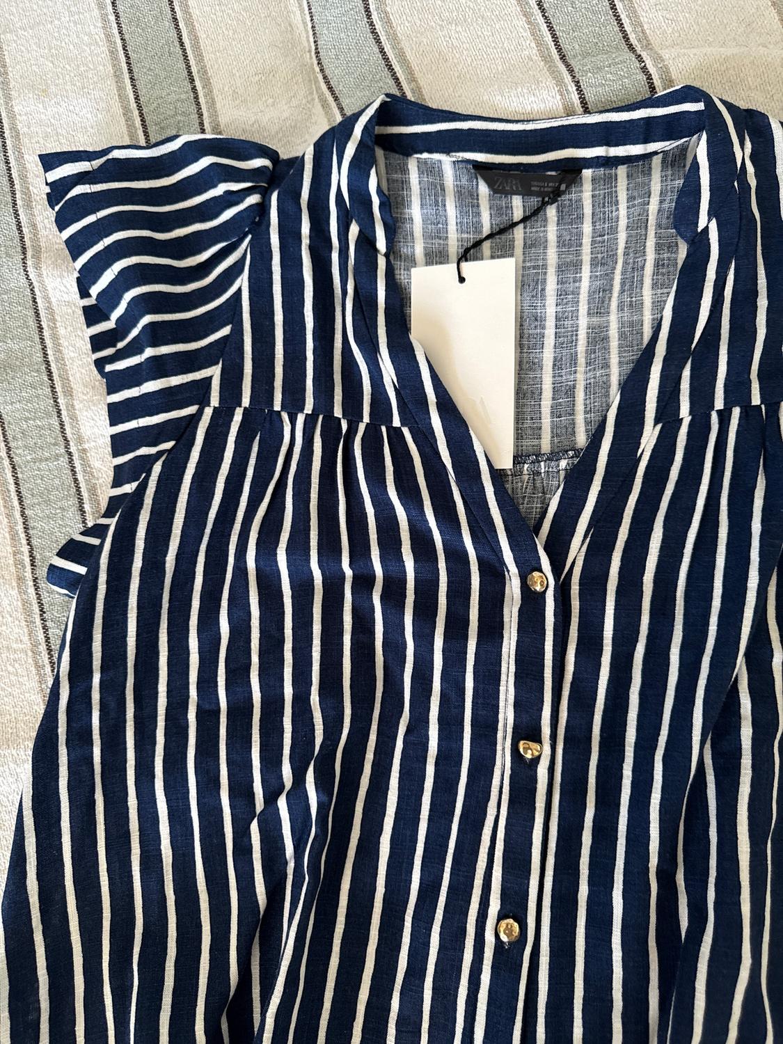 STRIPED LINEN BLEND SHIRT - Image 3