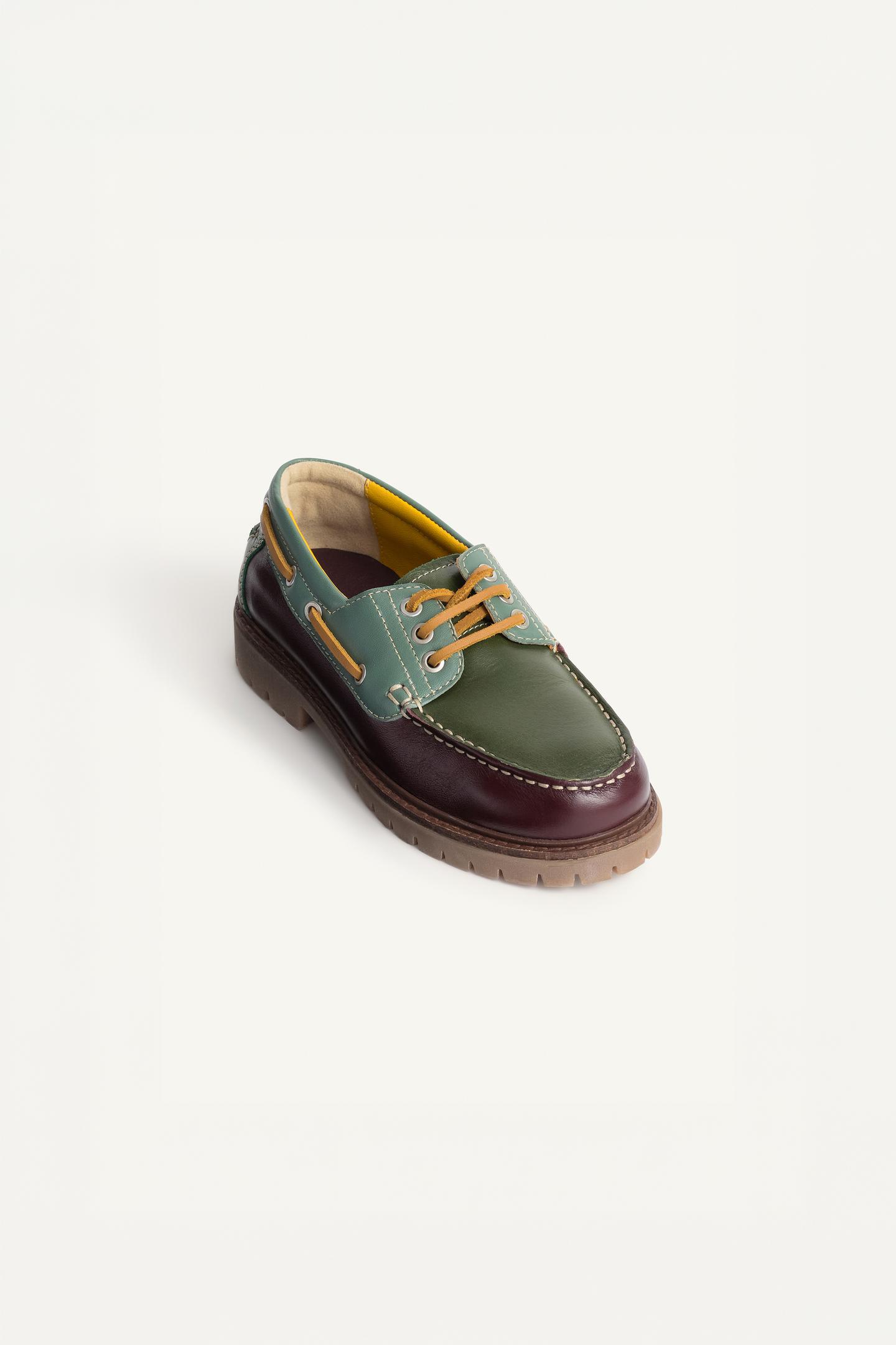 Детские туфли Zara Limited Edition Leather Boat, цвет: Разноцветный — фото 6