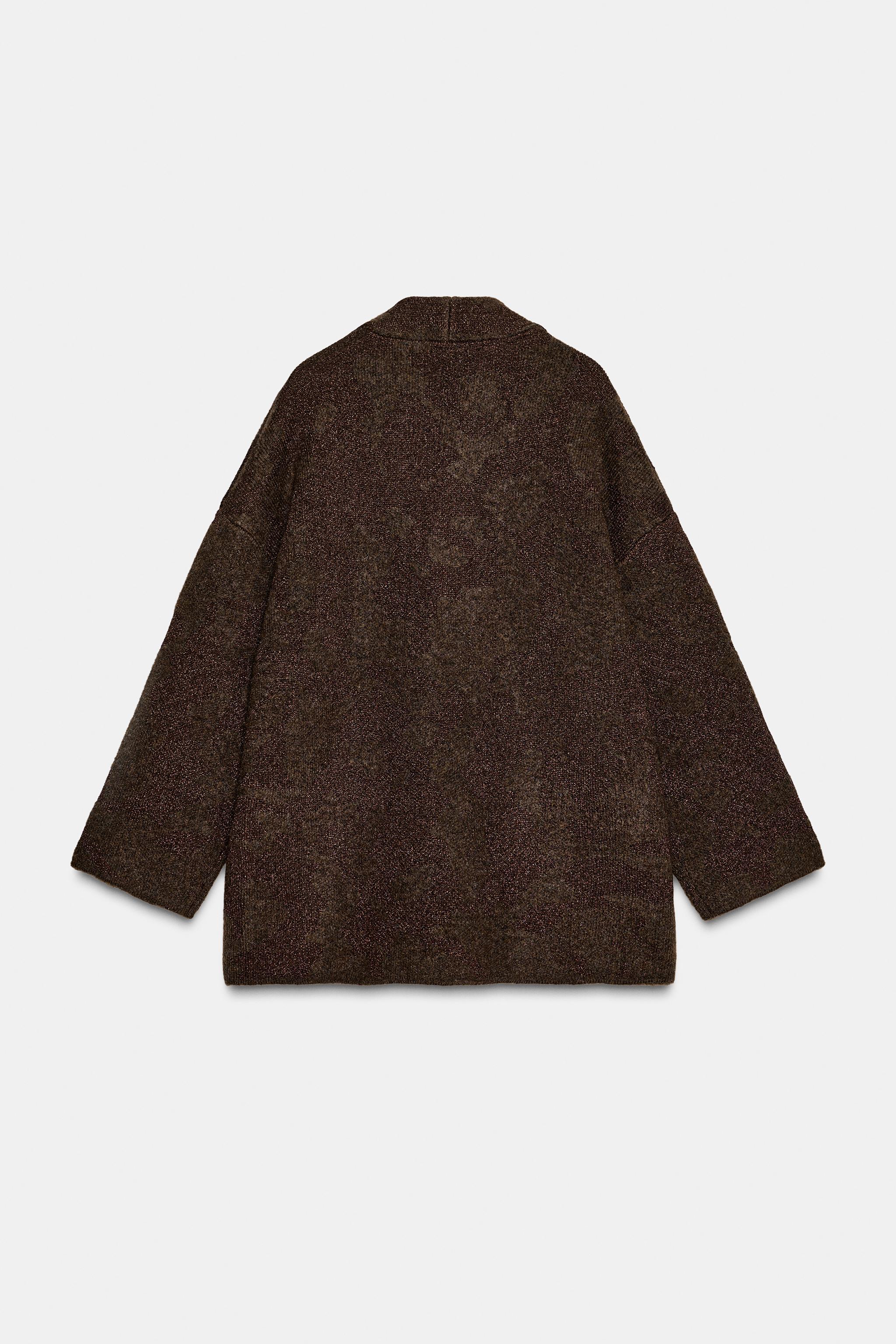 METALLIC THREAD CARDIGAN