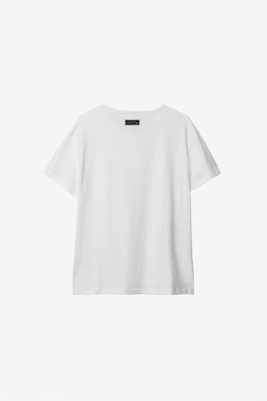 T-SHIRT COUPE ÉTROITE WILLY CHAVARRIA X ZARA - Blanc de Zara - Image 1