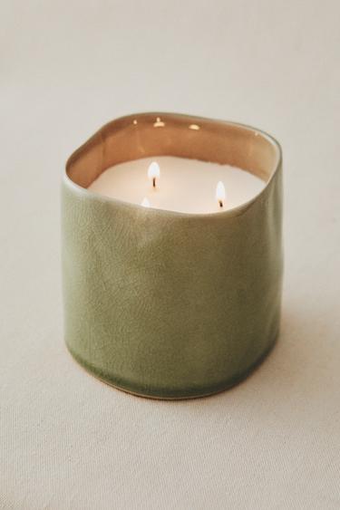 (430 G) MUSKY PETALS SCENTED CANDLE - Beige-brown by Zara - Image 4