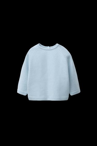 Zara 100% CASHMERE SWEATER - Light blue - Image 0