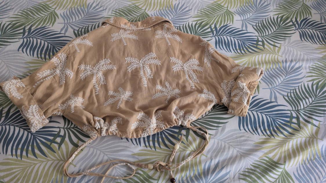 LINEN BLEND SHIRT WITH EMBROIDERY - Image 2