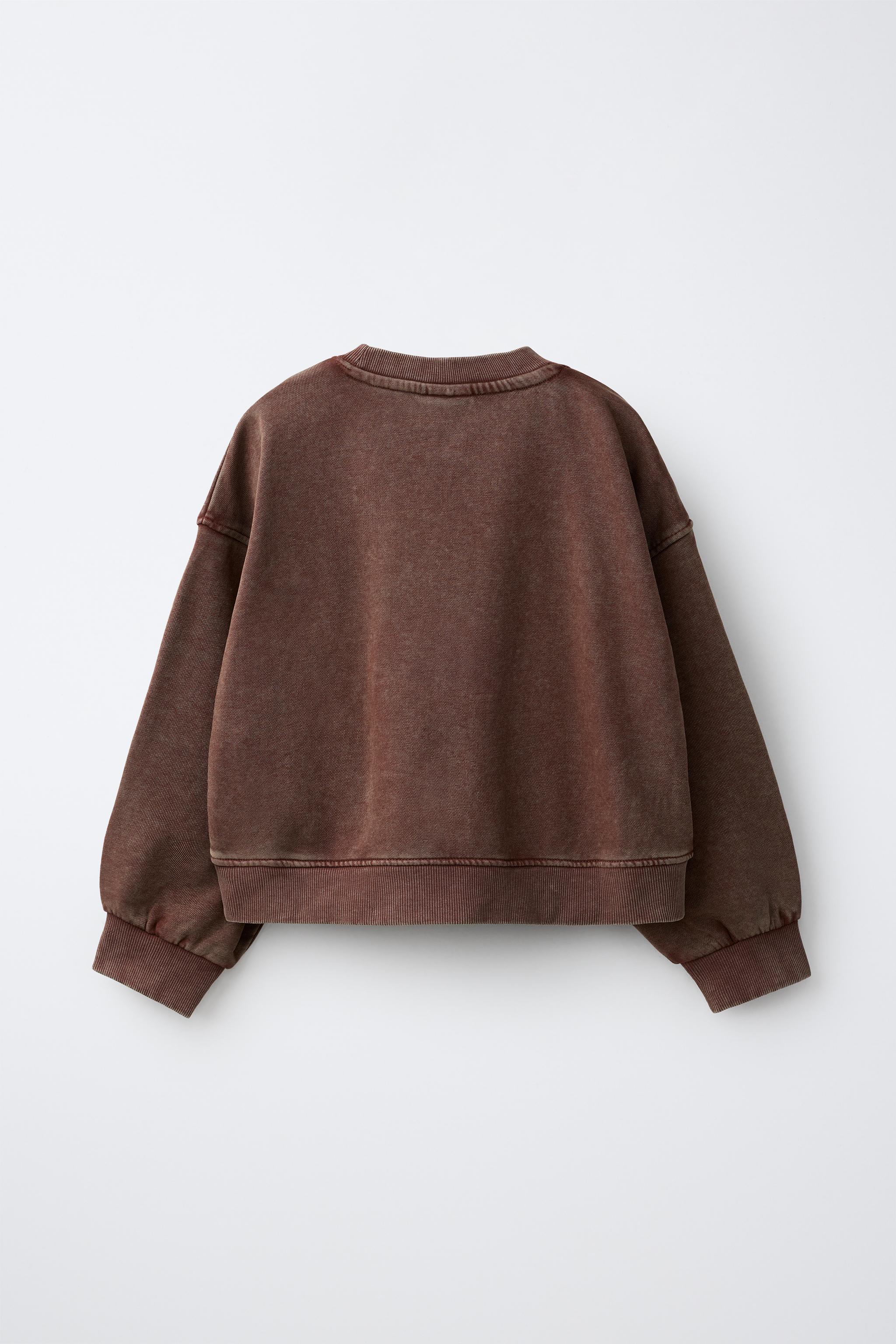 WASHED-EFFECT SWEATSHIRT AND PANTS JOGGING SET