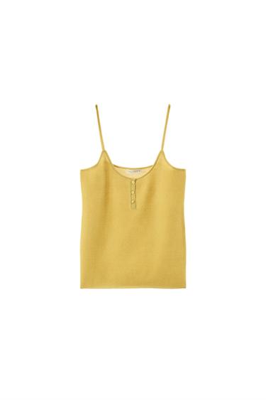 TOP PUNTO TIRANTES - Amarillo de Zara