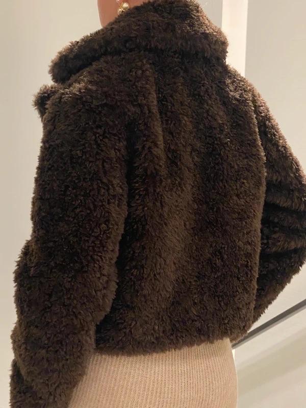 SHORT FAUX SHEARLING COAT - Image 3