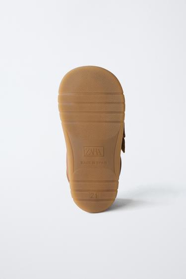 BOTTES EN CUIR BAREFOOT - Marron de Zara - Image 7