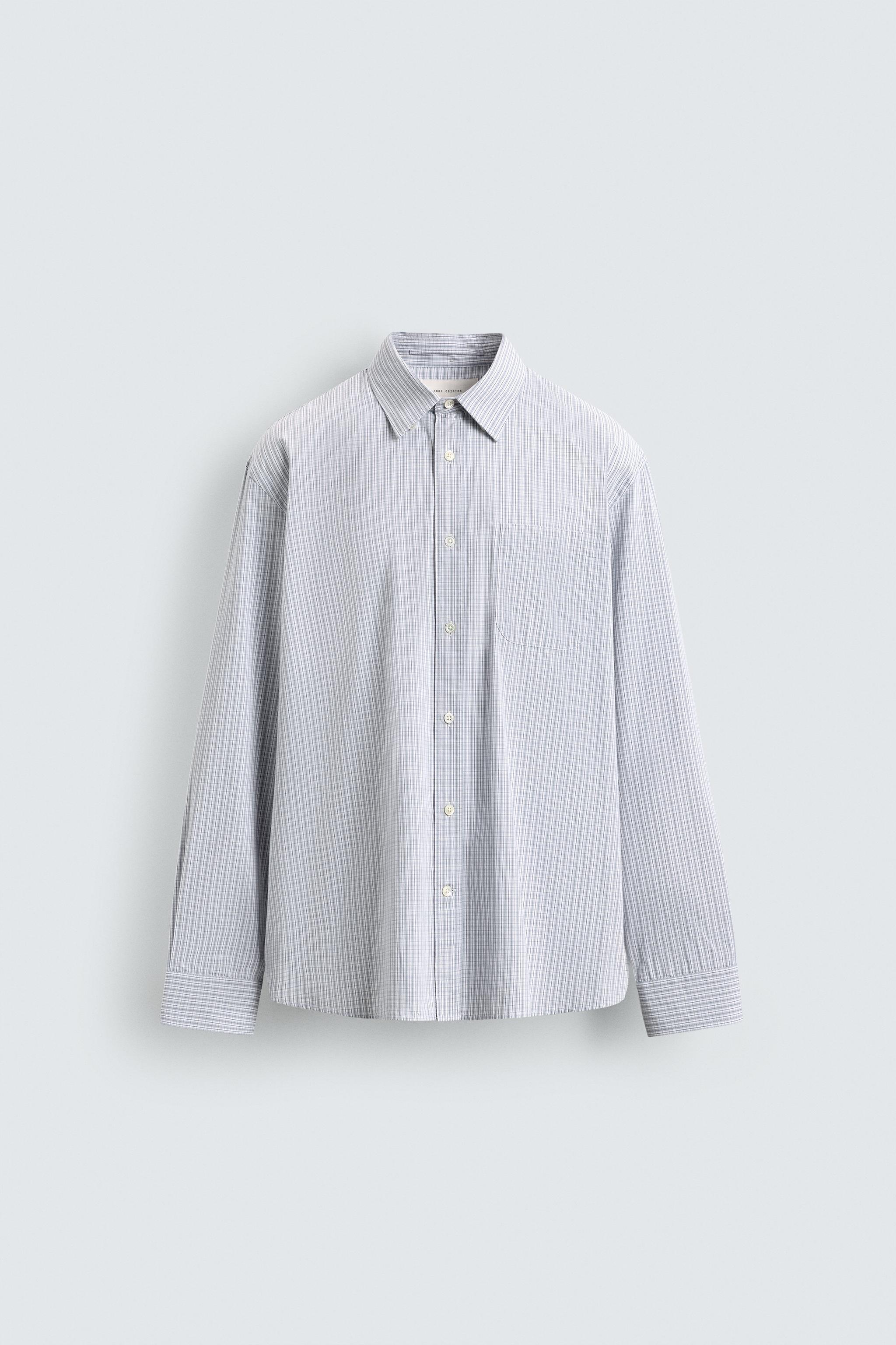 CHEMISE EN POPELINE À CARREAUX