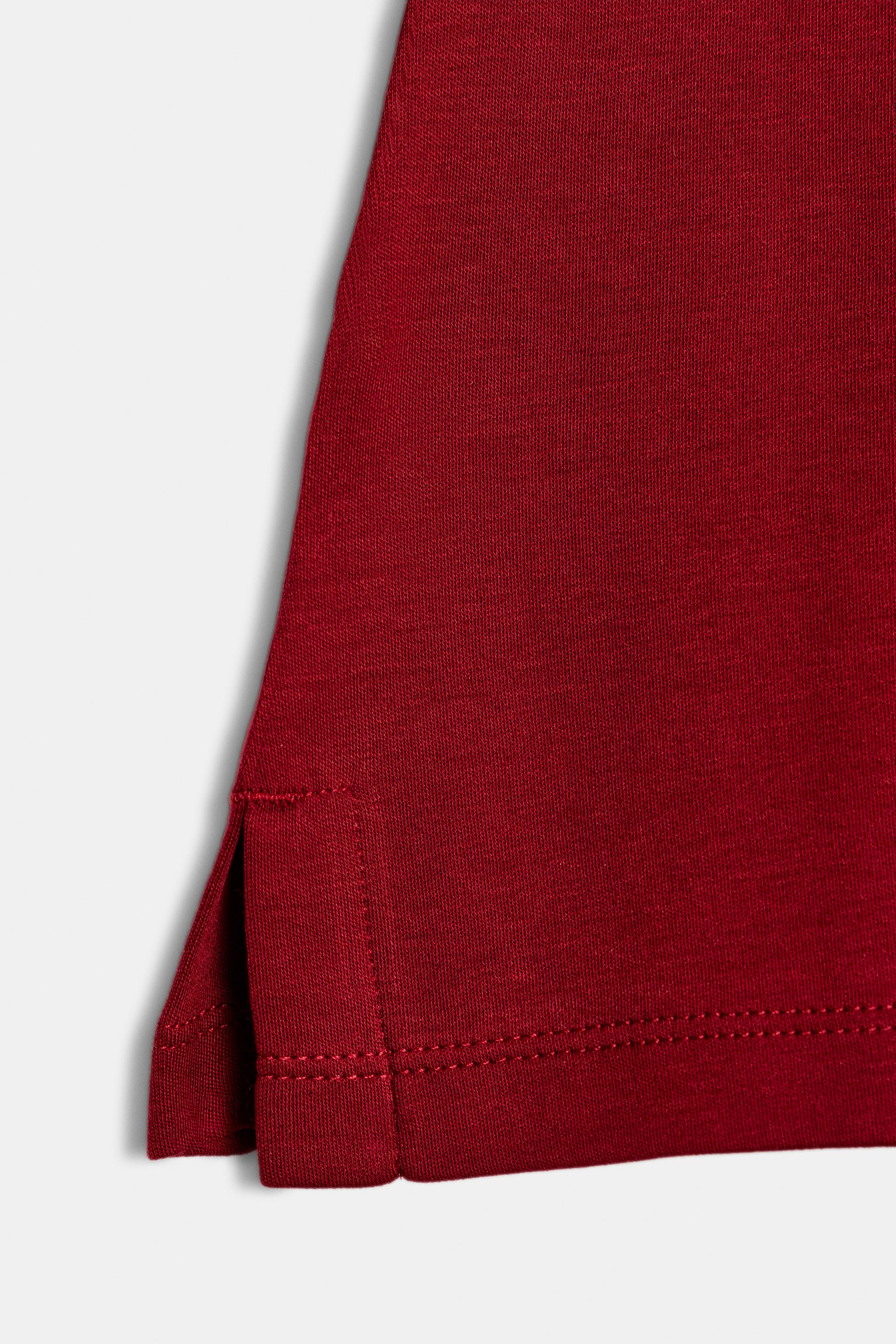 Женские футболки Zara SUPIMA® FITTED T-SHIRT — фото 7