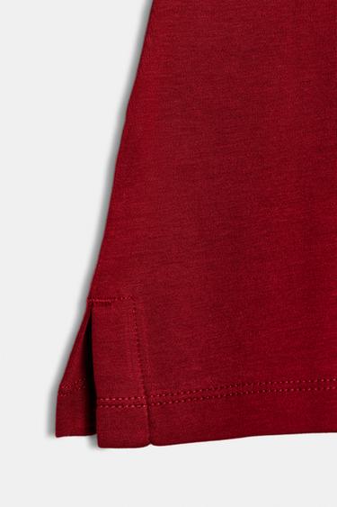 T-SHIRT AJUSTÉ SUPIMA® - Rouge foncé de Zara - Image 6