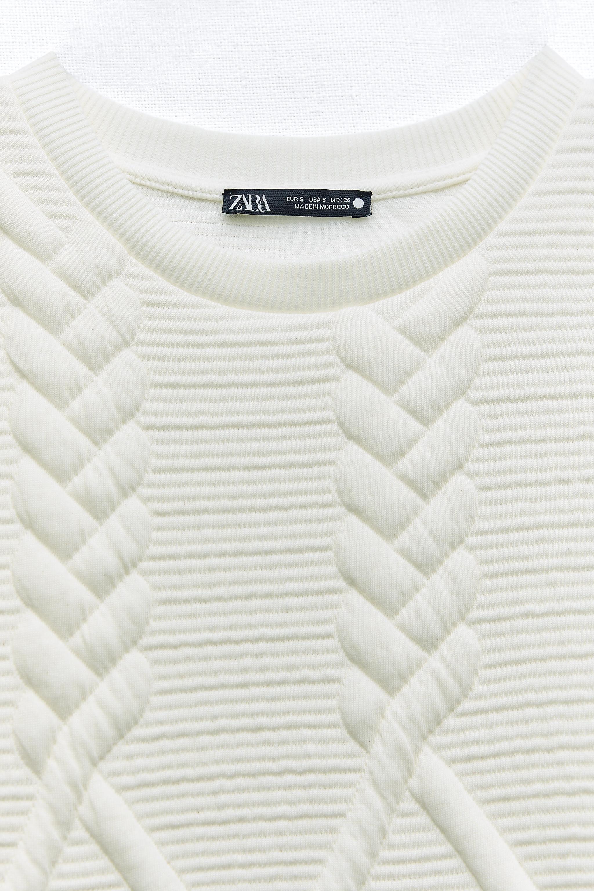 Quilted sweatshirt 2024 zara