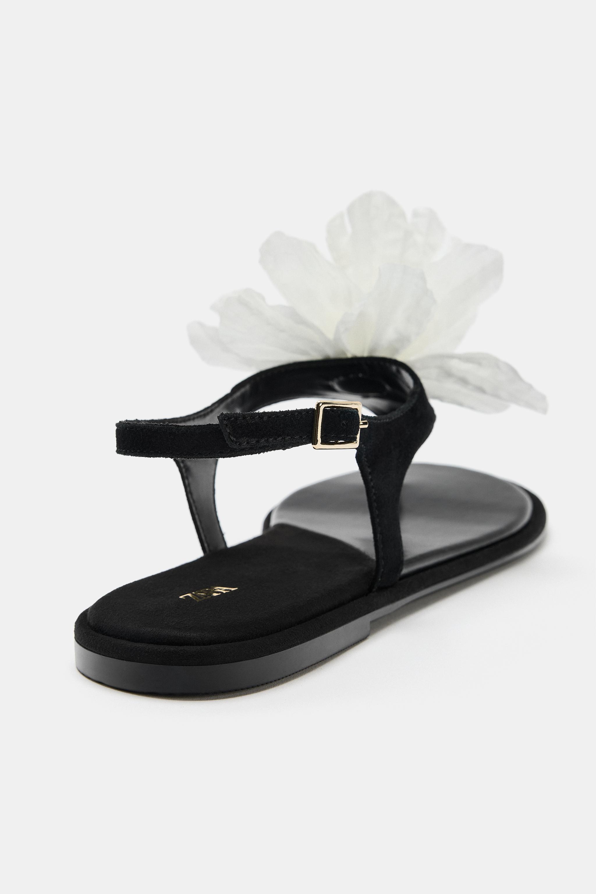 FLORAL FLAT SANDALS
