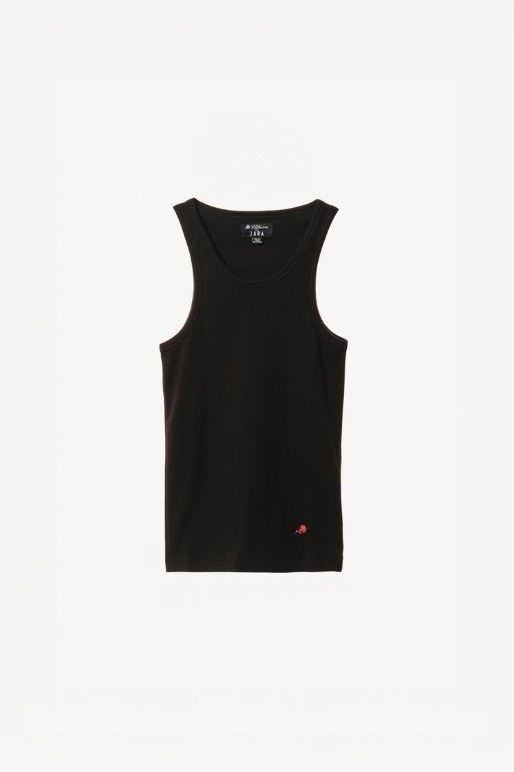 ZARA RIB TANK TOP WILLY CHAVARRIA X ZARA