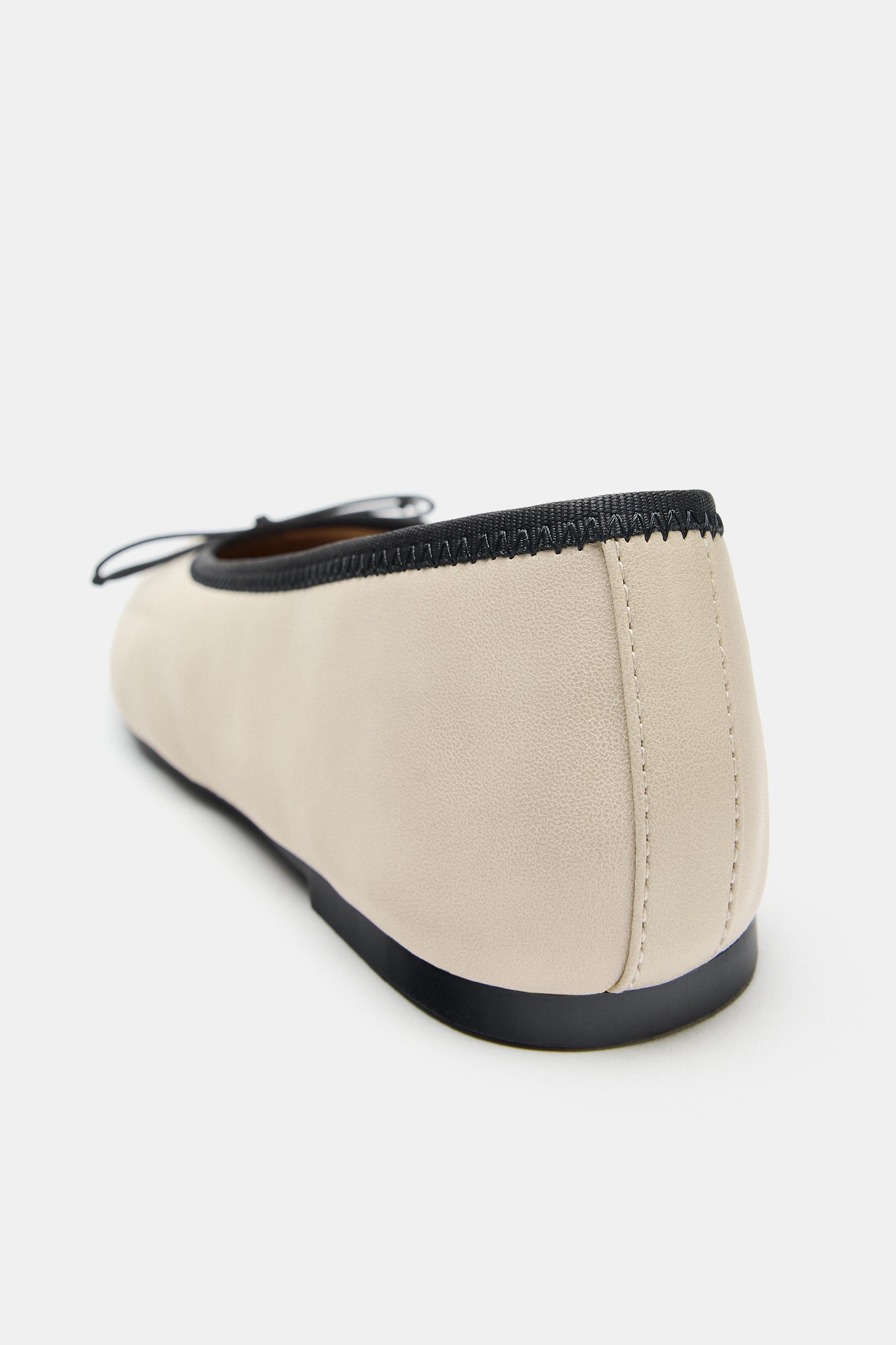 Обувь Zara BOW FLAT BALLET FLATS — фото 6