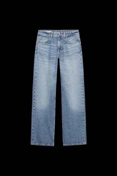 TRF MID-WAIST WIDE-LEG JEANS - Blue by Zara - Image 0