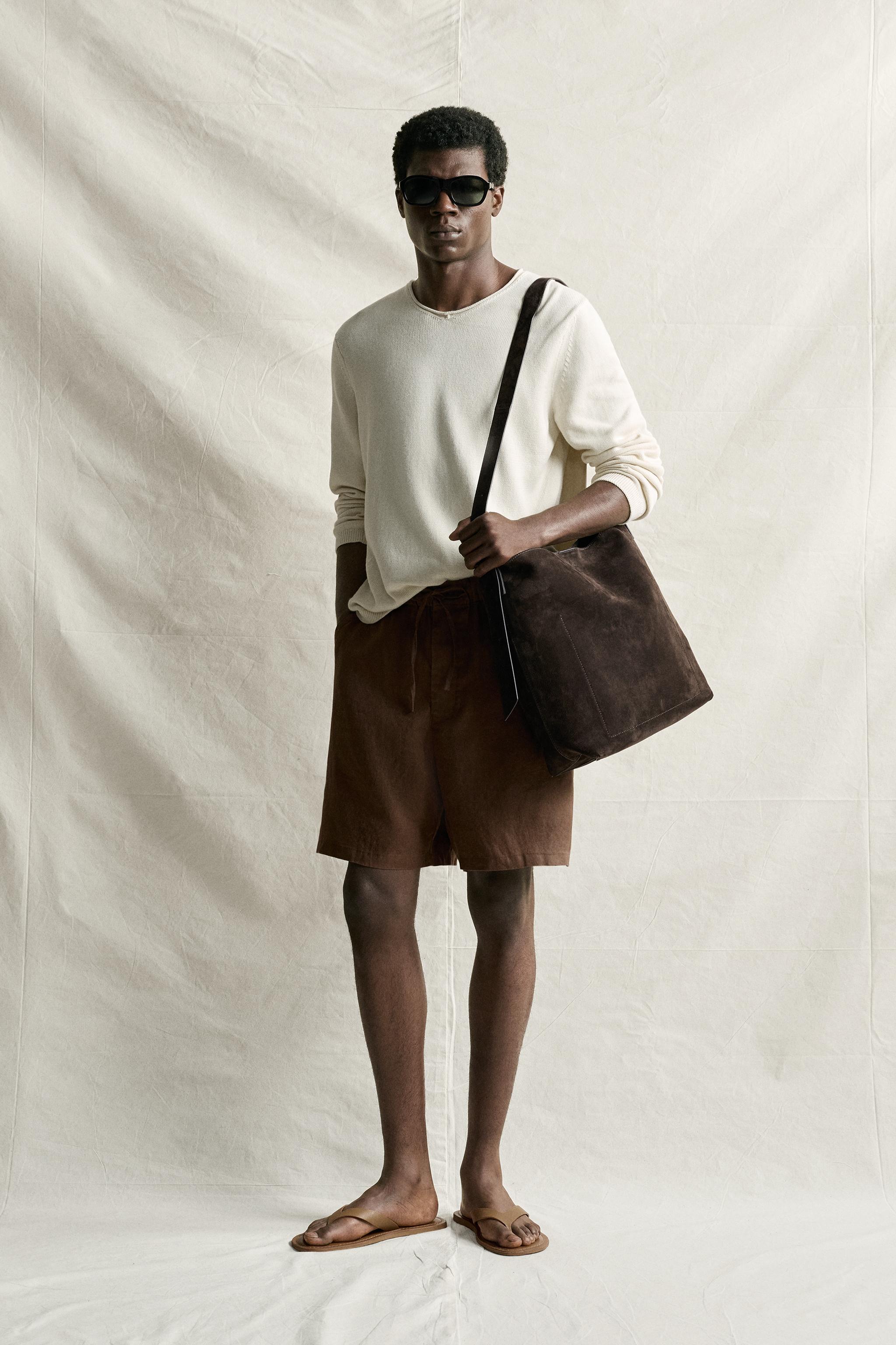 100% LINEN RELAXED FIT SHORTS