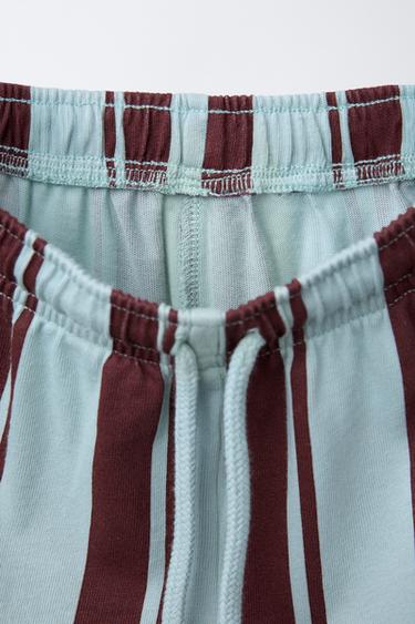 STRIPED CARGO TROUSERS - Light blue by Zara - Image 3