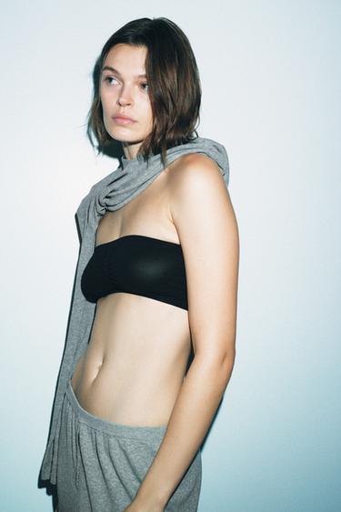 BRALETTE BANDEAU ΜΕ ΚΑΛΤΣΑ - Μαύρο του Zara