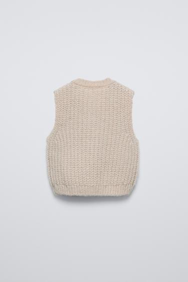 GILET SANS MANCHES EN MAILLE ÉPAISSE - Pierre de Zara - Image 1