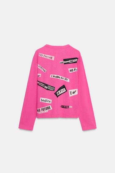 SEX PISTOLS LONG SLEEVE T-SHIRT - Pink by Zara - Image 7