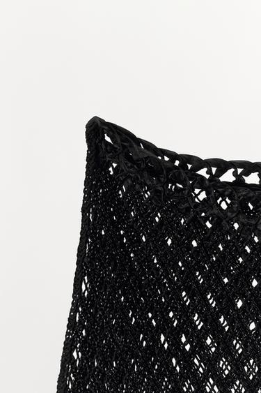 TEXTURED LACE KNIT BEADED TOP - Black by Zara - Image 5