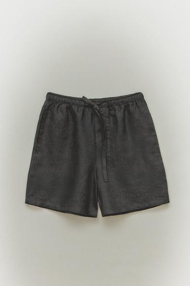 LINEN SHORTS - Mid-grey by Zara - Image 5