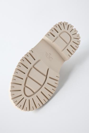 BOTTINES MATELASSÉES - Blanc écru de Zara - Image 6