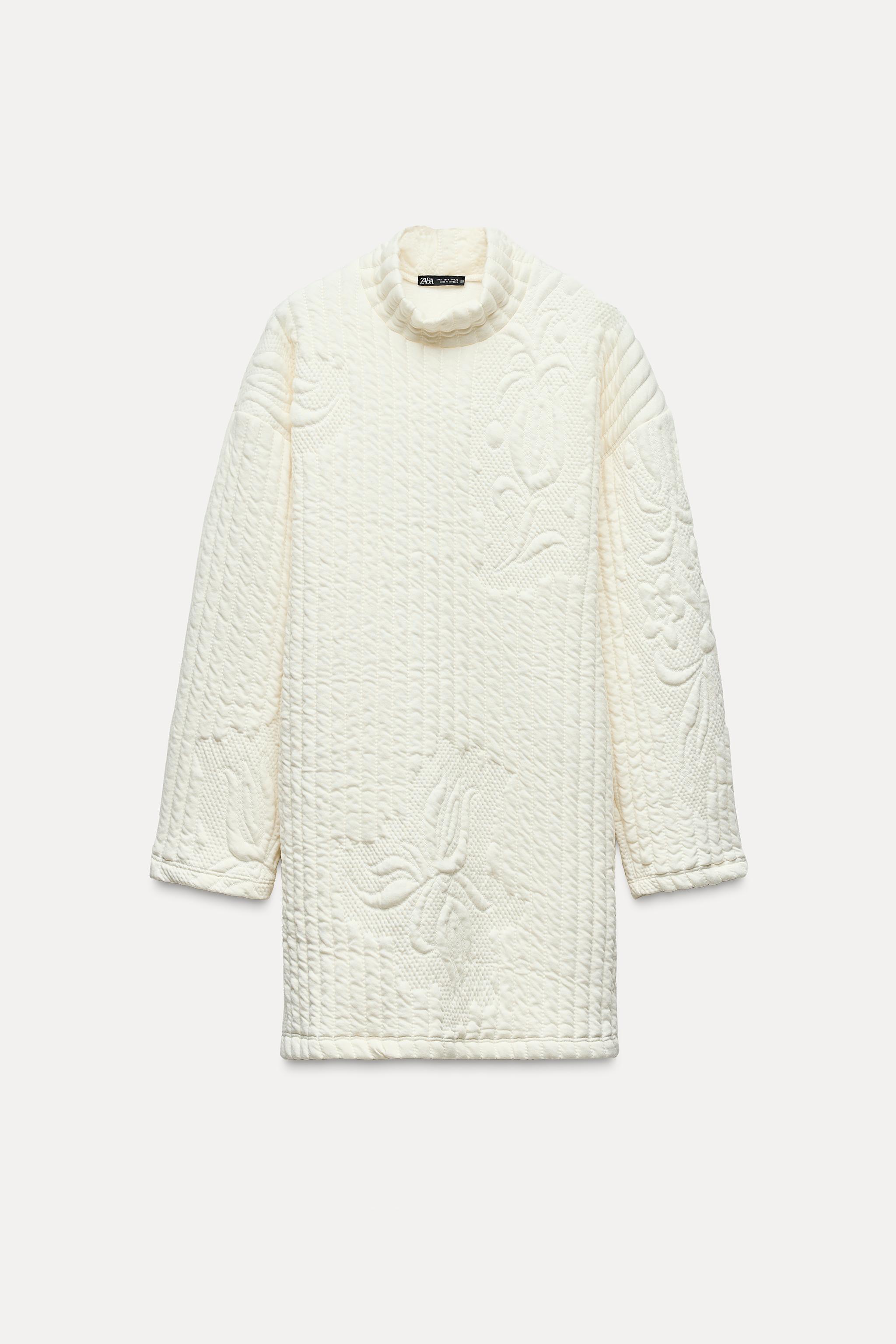 Quilted sweatshirt zara sale