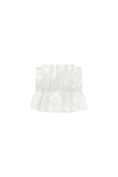 PLEATED CROP TOP
