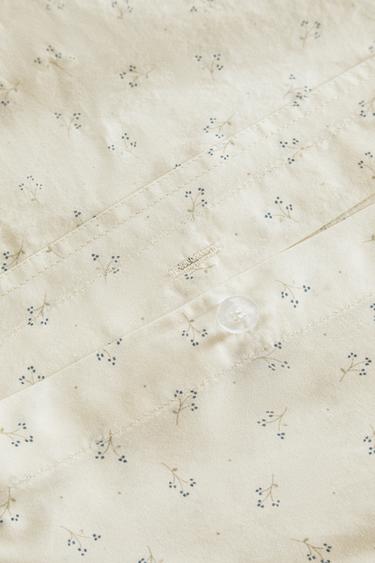DRAP DE DESSUS ENFANT COTON MINIFLEUR - Bleuté de Zara - Image 3