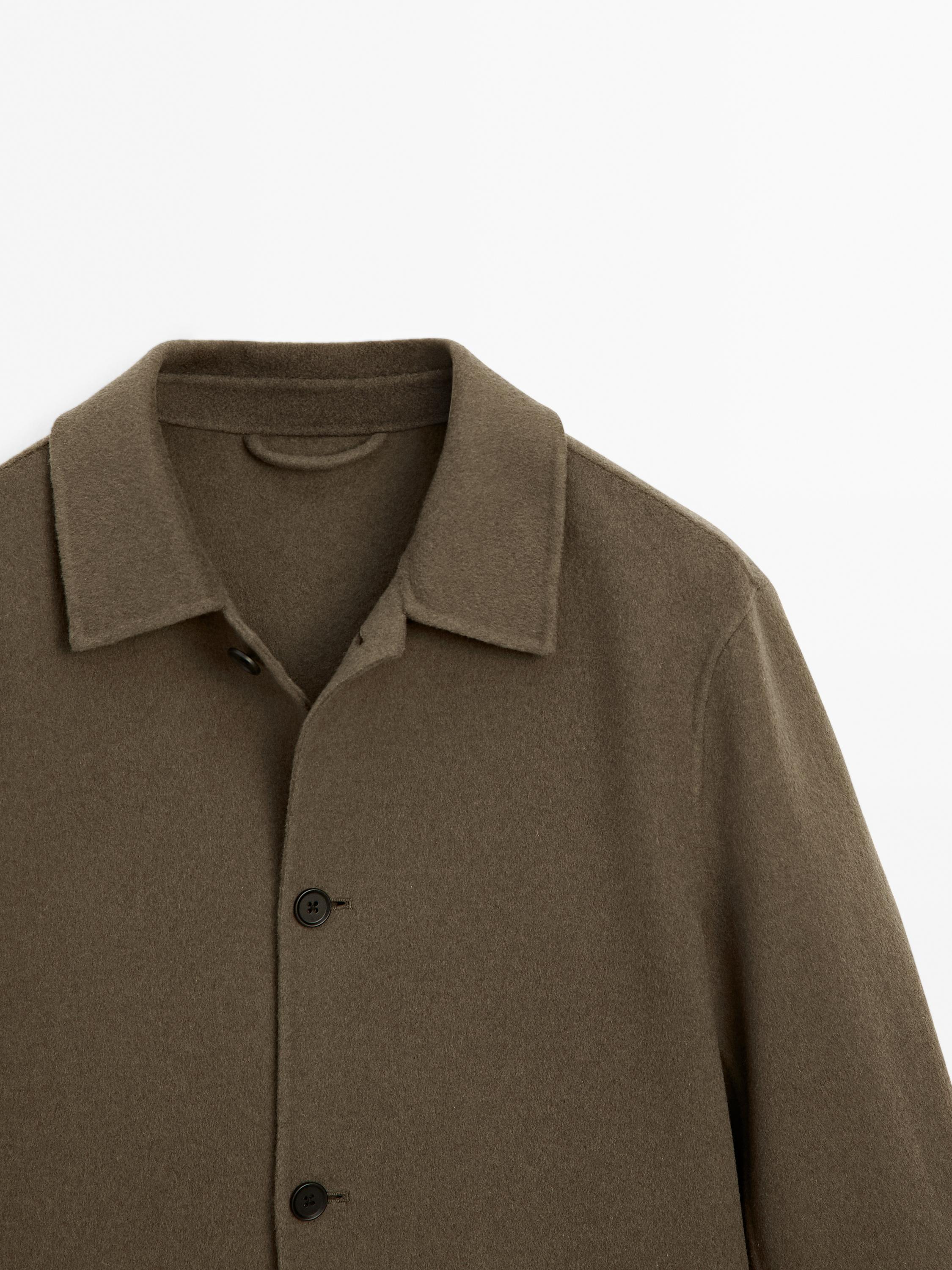 Blouson en laine mélangée