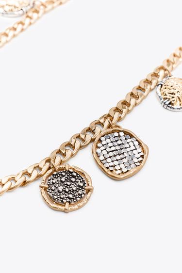 METAL COIN BELT - Golden by Zara - Image 2