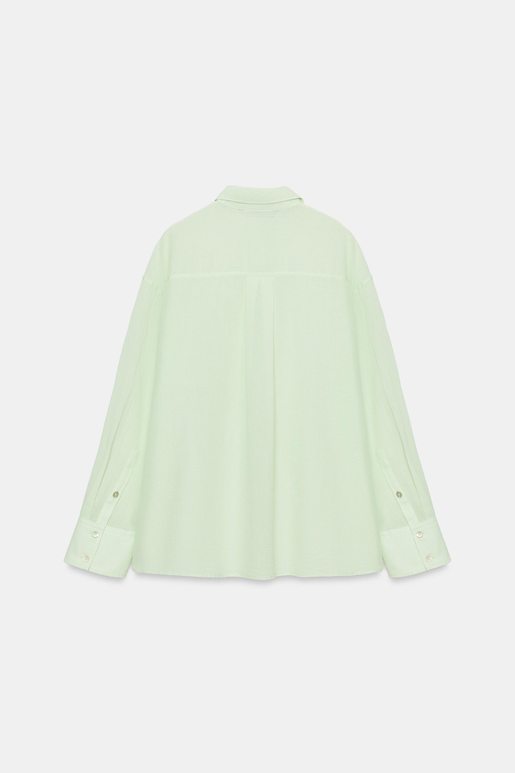 CHEMISE OVERSIZE GAZE POCHE