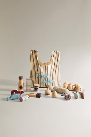 KINDER SPIELZEUG-ESSEN-EINKAUFS-SET - Bunt von Zara