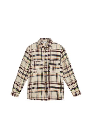 NEON CHECK OVERSHIRT
