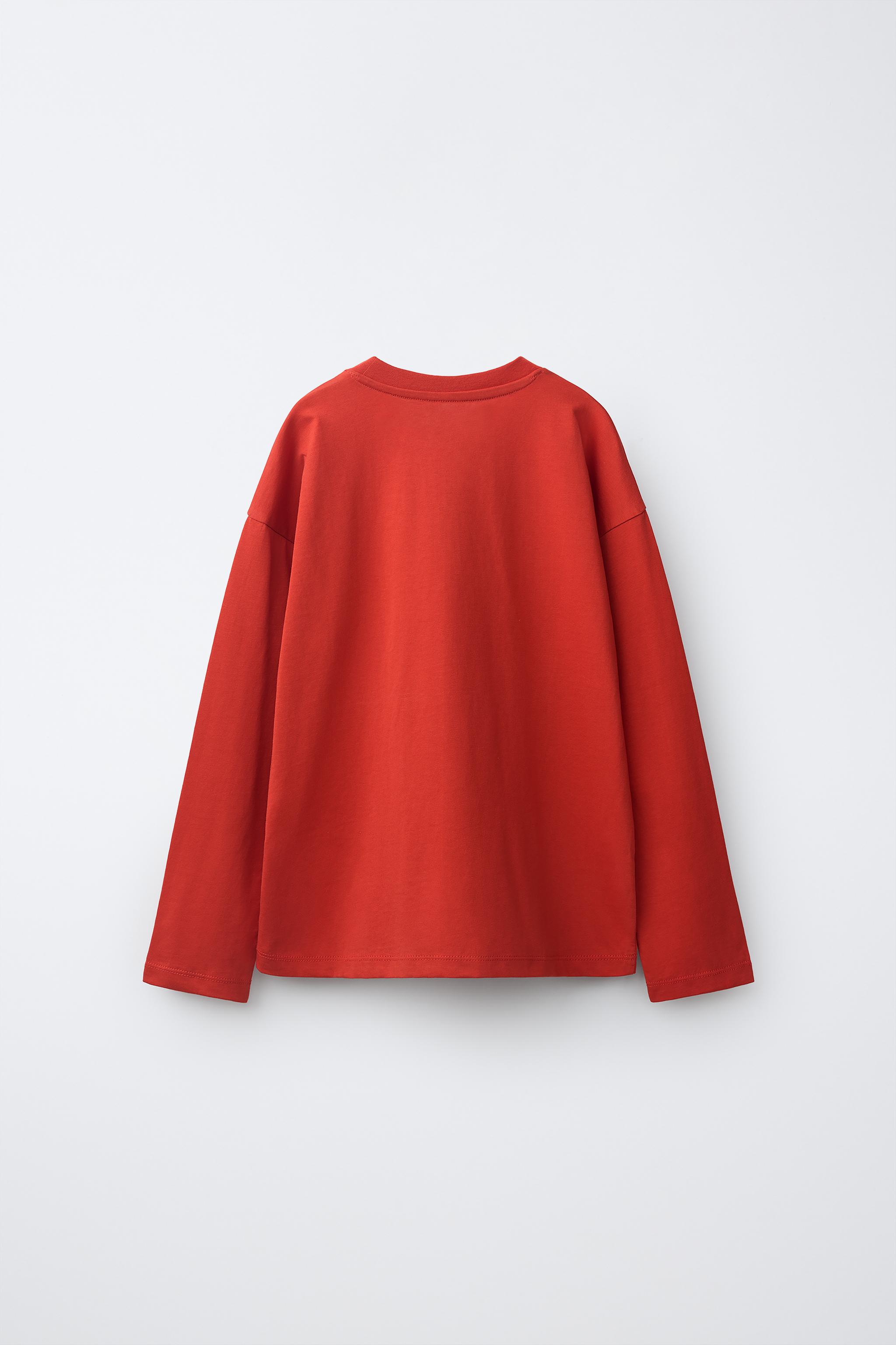 PLAIN T-SHIRT — Red