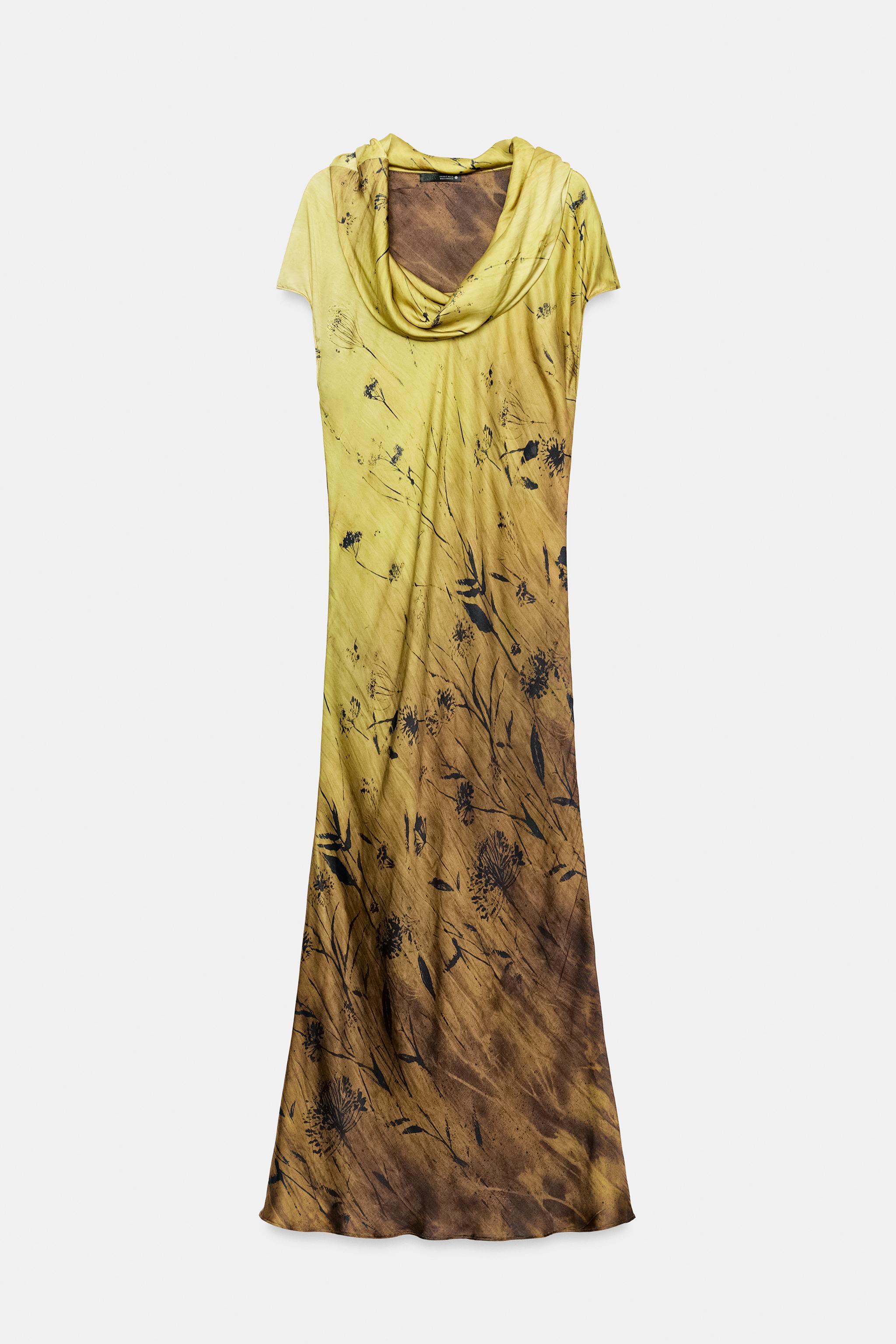 Женские платья Zara ZW COLLECTION PRINTED DRESS — фото 6
