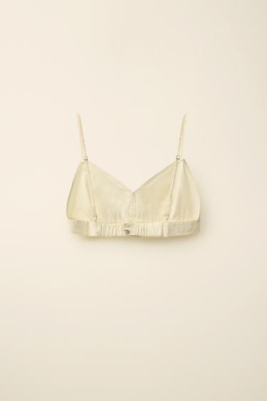POPLIN TOP CREATED BY CARAMEL LONDON X ZARA - Light yellow by Zara - Image 3