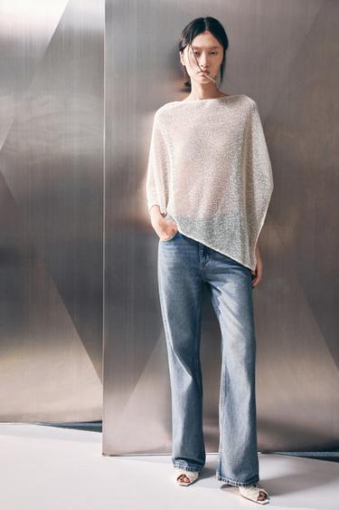 JEANS Z1975 STRAIGHT HIGH-WAIST LONG LENGTH - Mid-blue by Zara