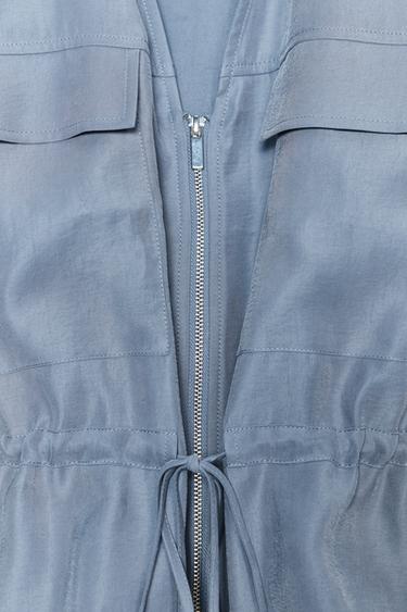 SOFT-TOUCH SAFARI TOP - Blue / Grey by Zara - Image 7
