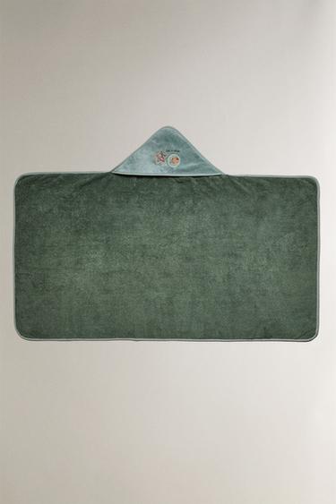 SERVIETTE DE BAIN CAPUCHE BÉBÉ ESPACE - Vert de Zara - Image 2