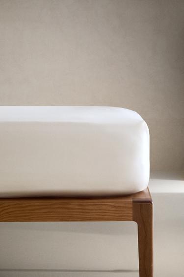 DZIECIĘCE BAWEŁNIANE PRZEŚCIERADŁO SPODNIE - Złamana biel Zara